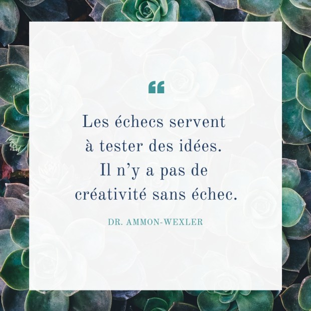 Citation inspirante Echec par Elise Fauvel